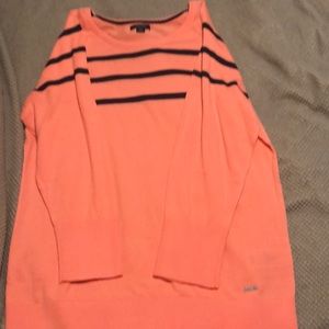 Nautical sweater quarter length sleeve